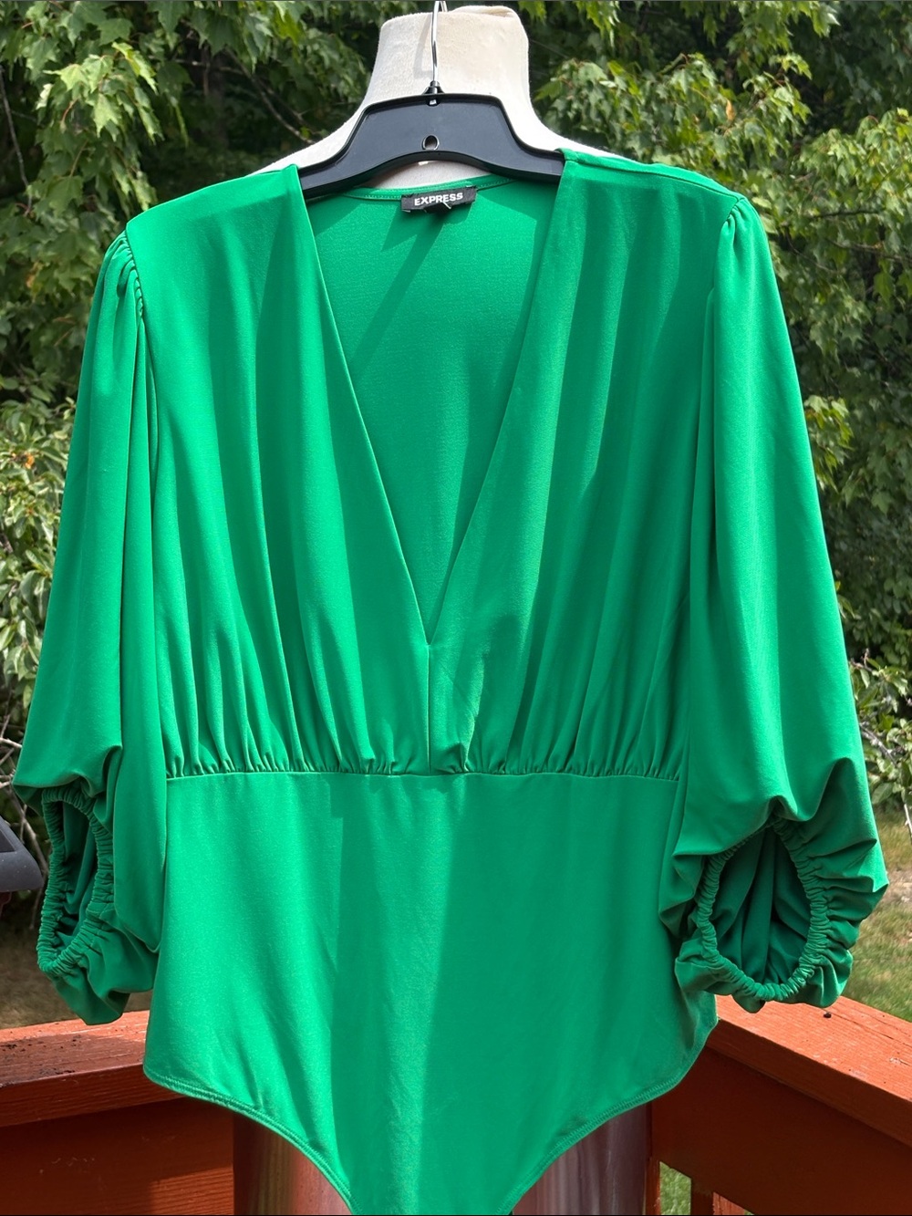 NWOT Express Green Bodysuit